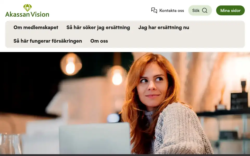 Screenshot of akassanvision.se