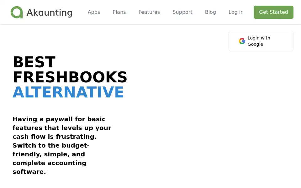 Screenshot of akaunting.com