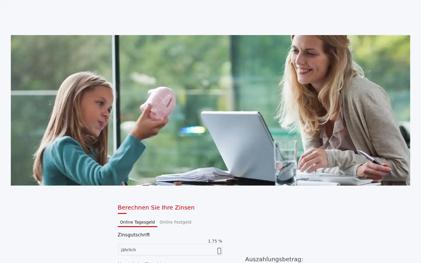 Screenshot of akbank.de