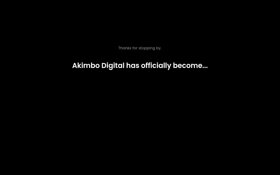 Screenshot of akimbodigital.com