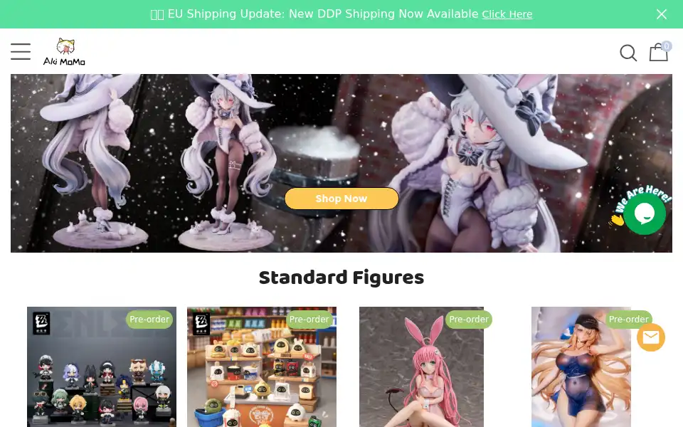 Screenshot of akimomo.com