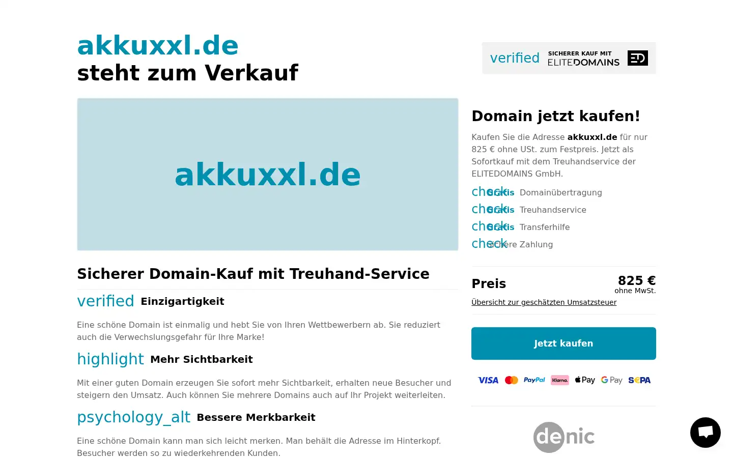 Screenshot of akkuxxl.de