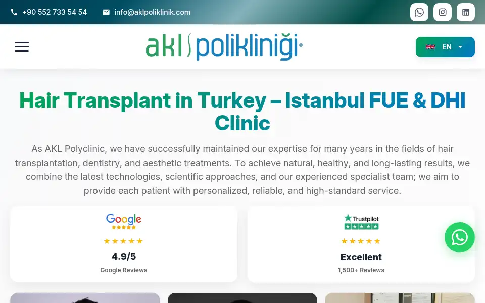 Screenshot of aklpoliklinik.com