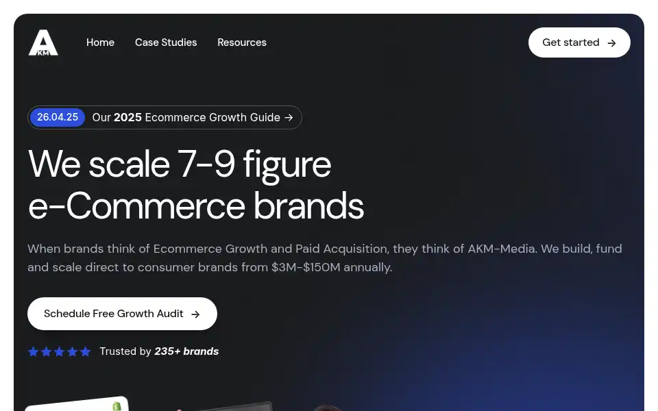 Screenshot of akm-media.com