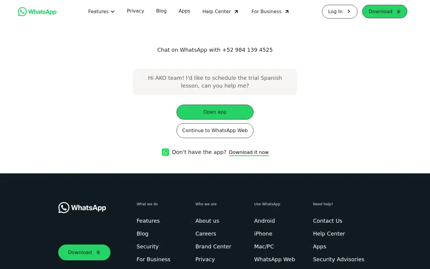 Screenshot of akolanguageschool.com