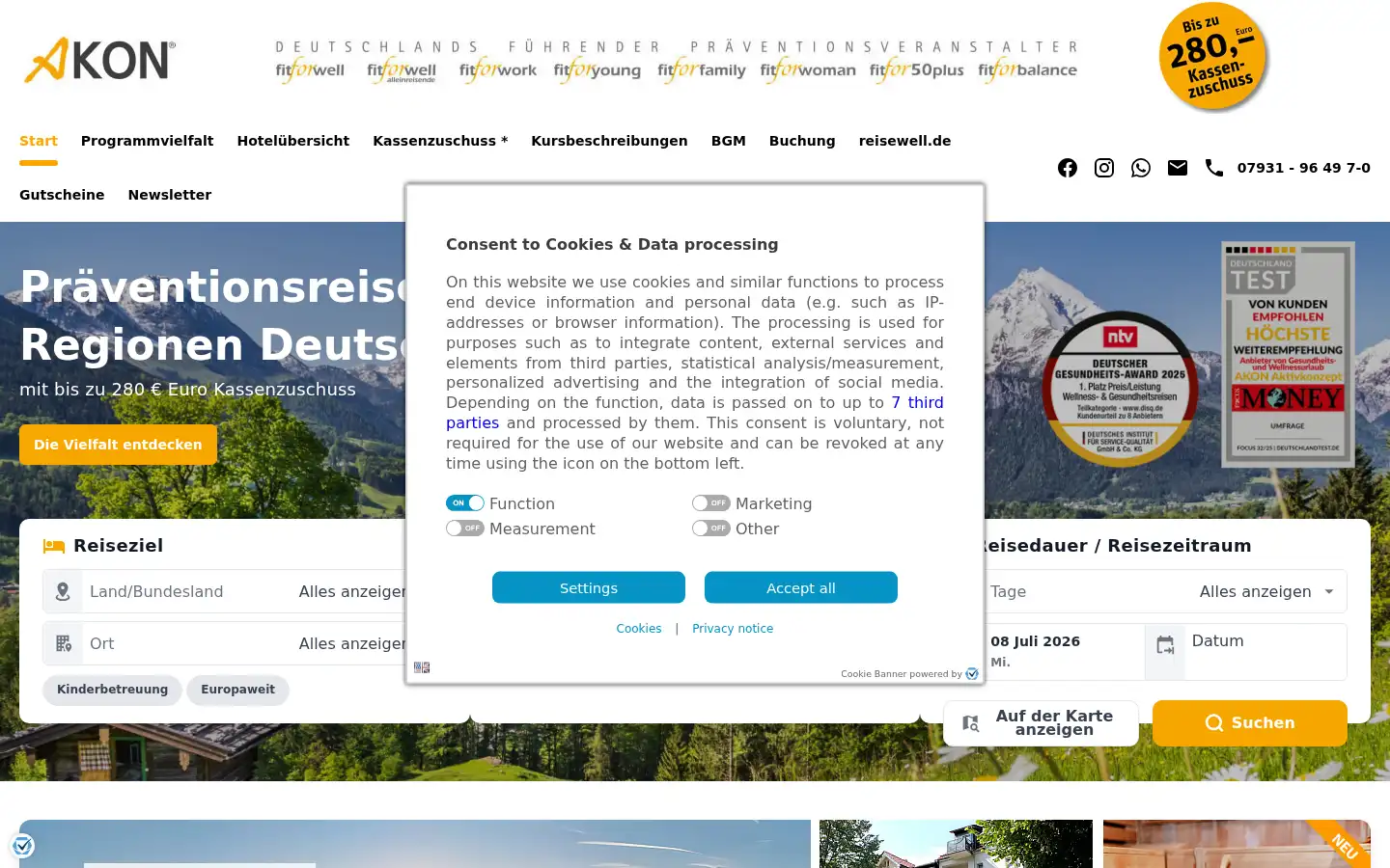Screenshot of akon.de