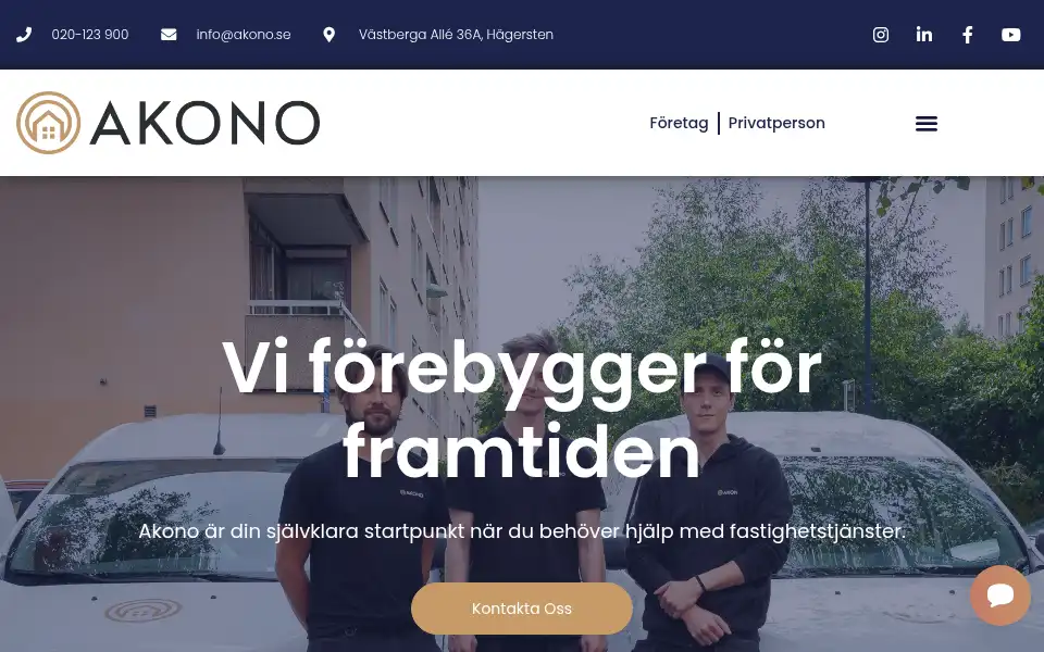 Screenshot of akono.se