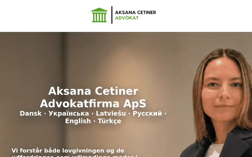 Screenshot of aksanacetiner.dk