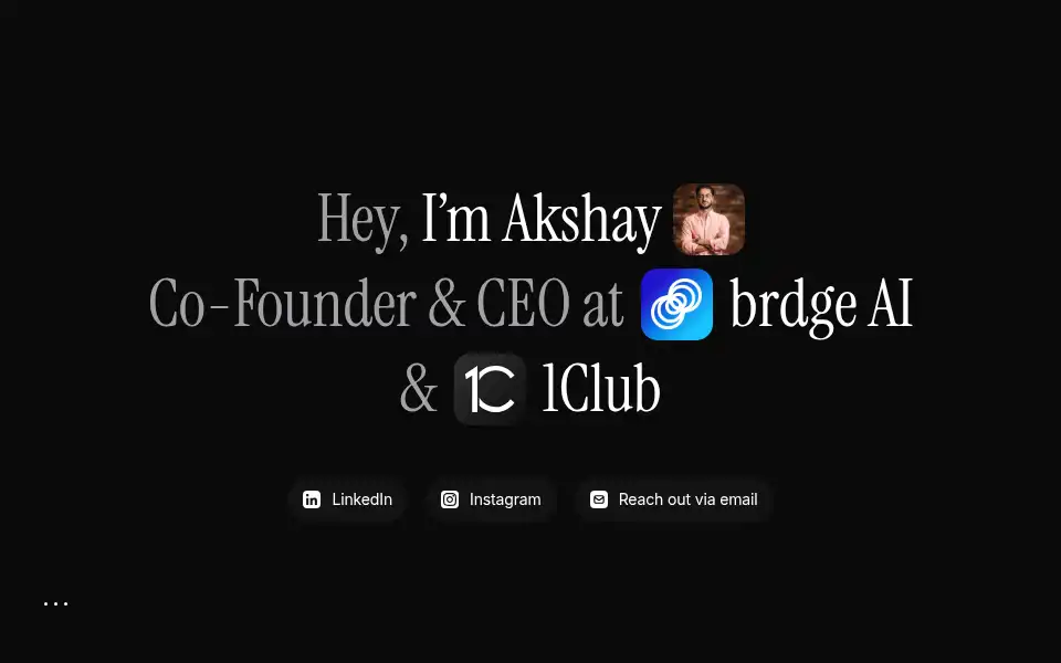 Screenshot of akshayruparelia.com