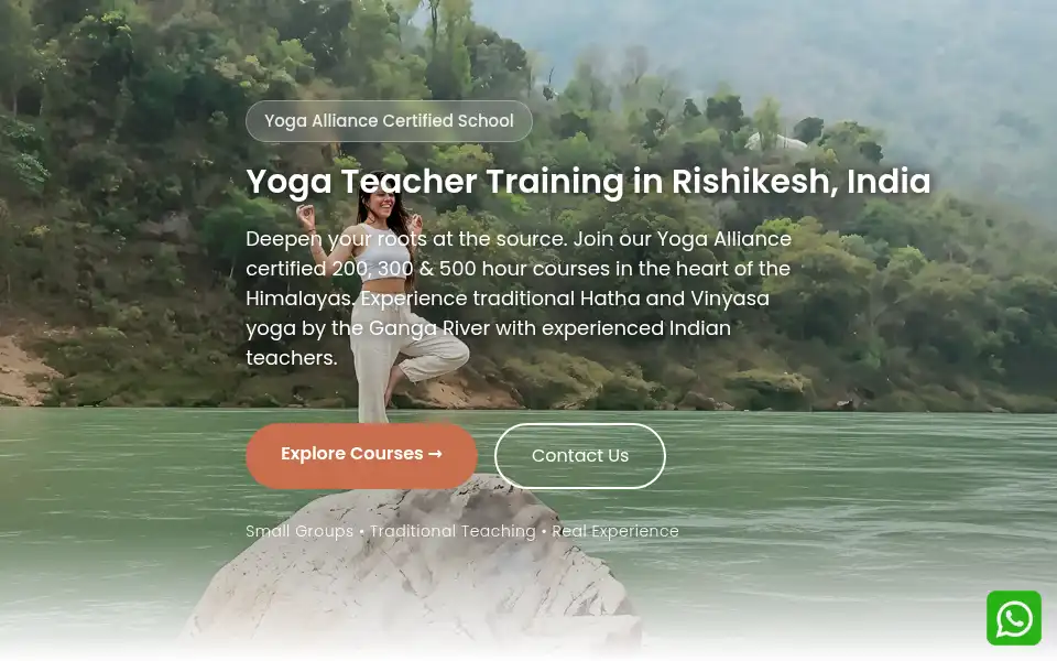 Screenshot of akshiyogashala.org