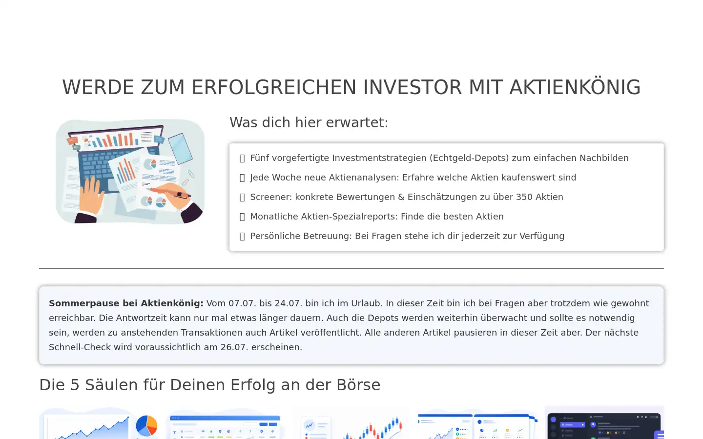 Screenshot of aktienkoenig.de