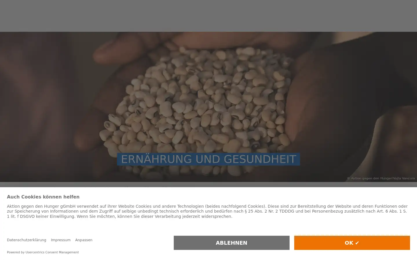 Screenshot of aktiongegendenhunger.de