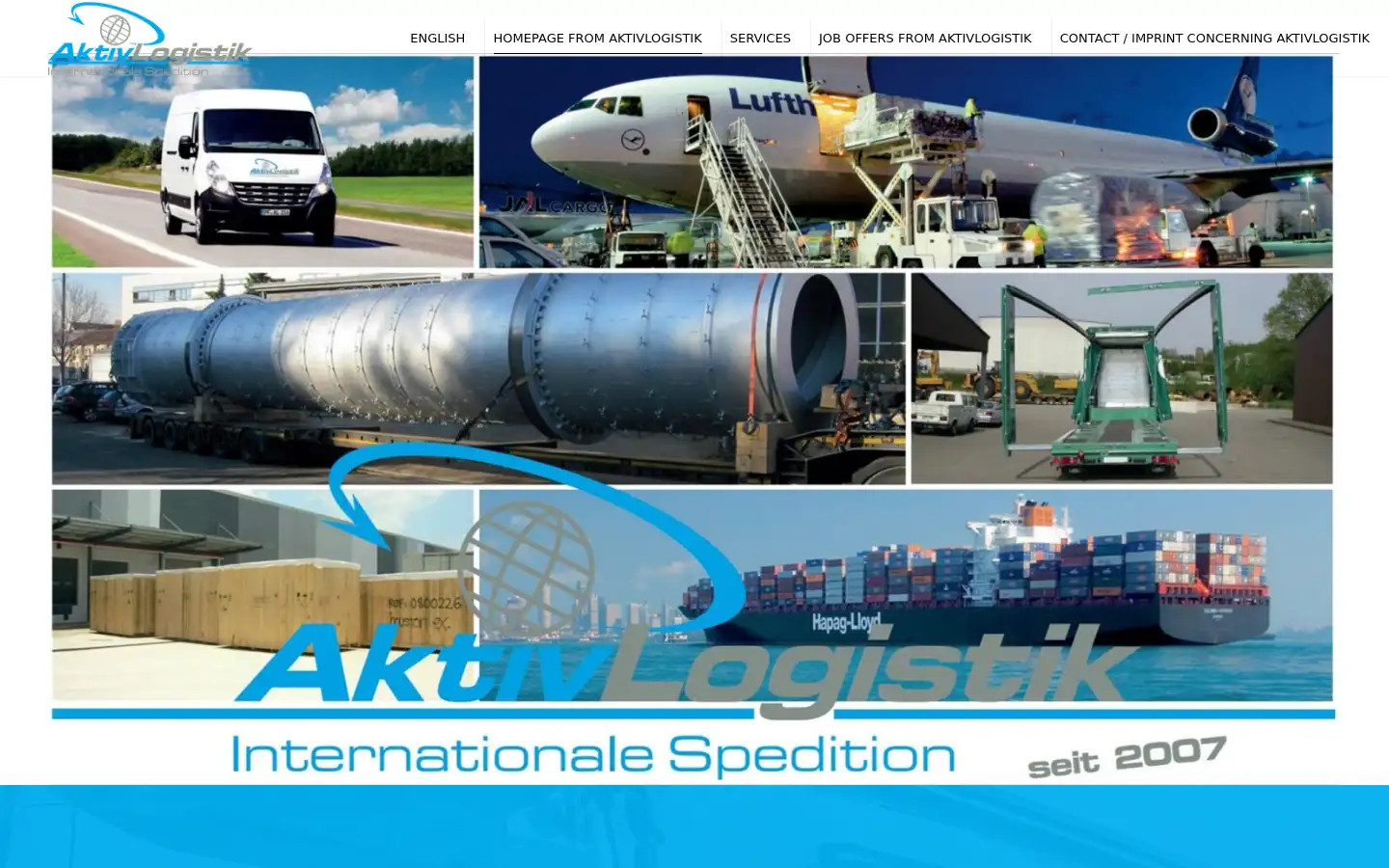Screenshot of aktivlogistik.de