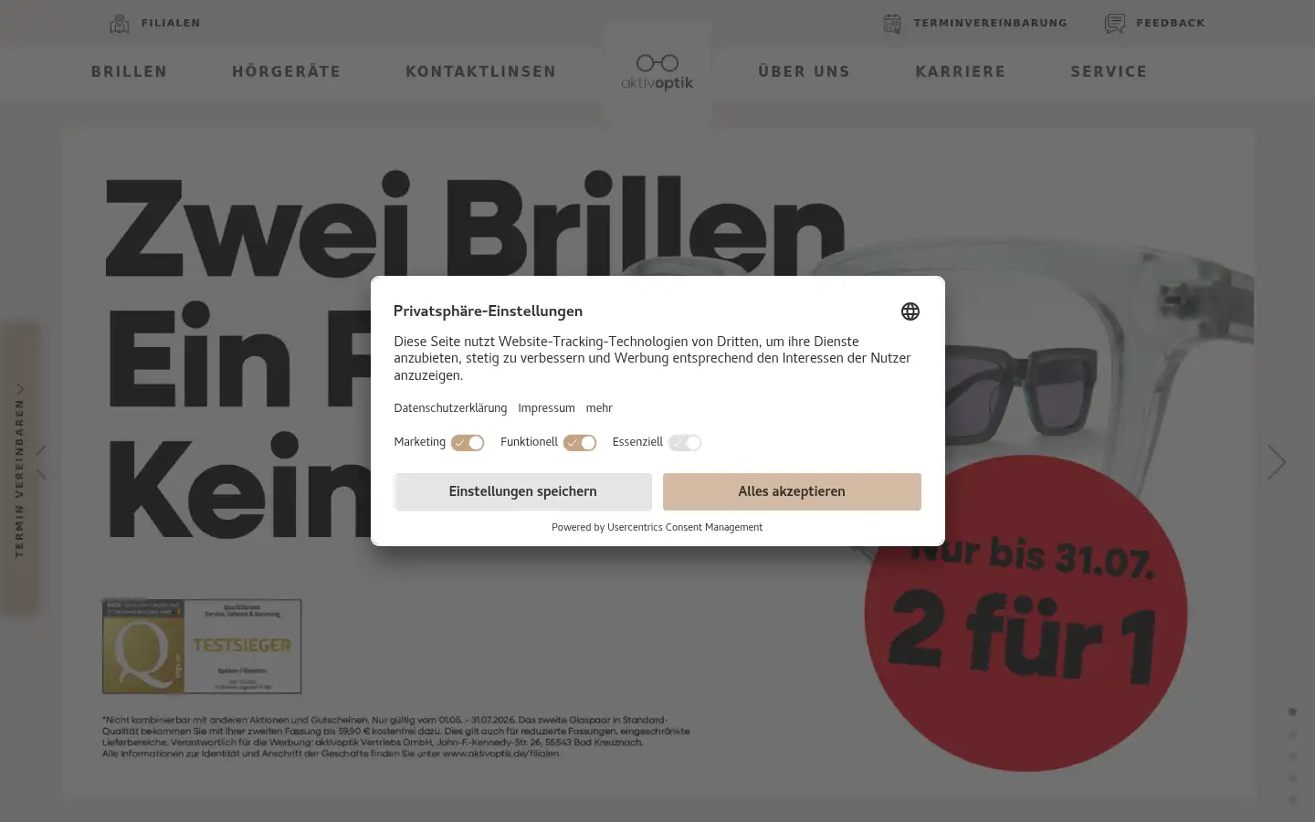 Screenshot of aktivoptik.de