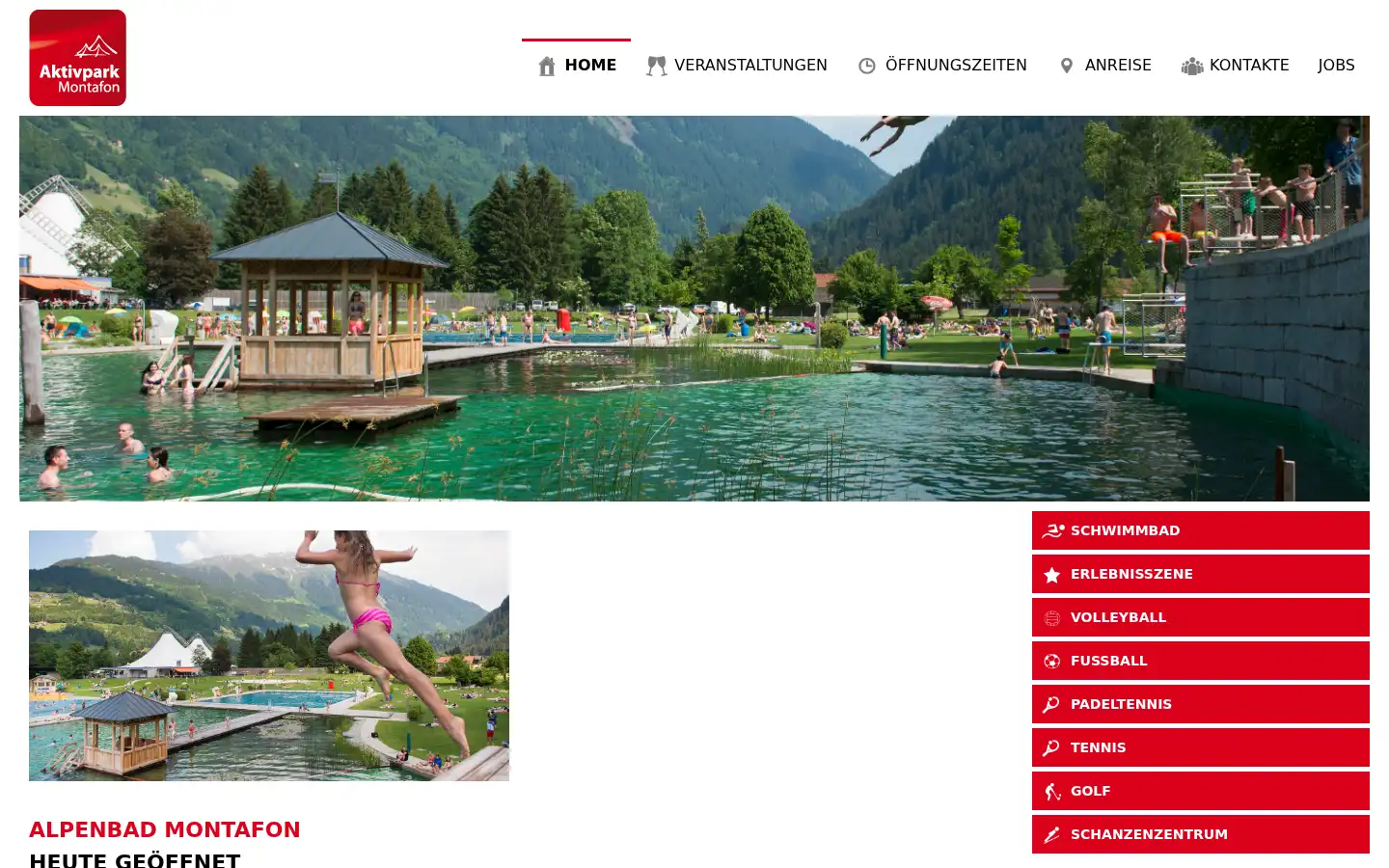 Screenshot of aktivpark-montafon.at