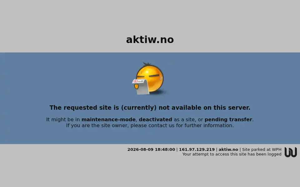 Screenshot of aktiw.no
