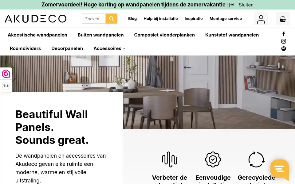 Screenshot of akudeco.com