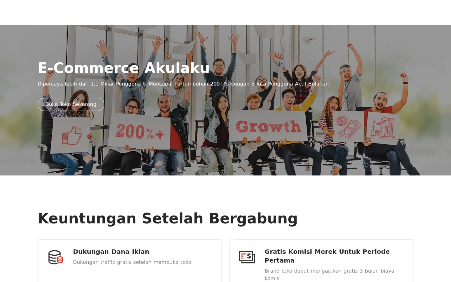 Screenshot of akulaku.com