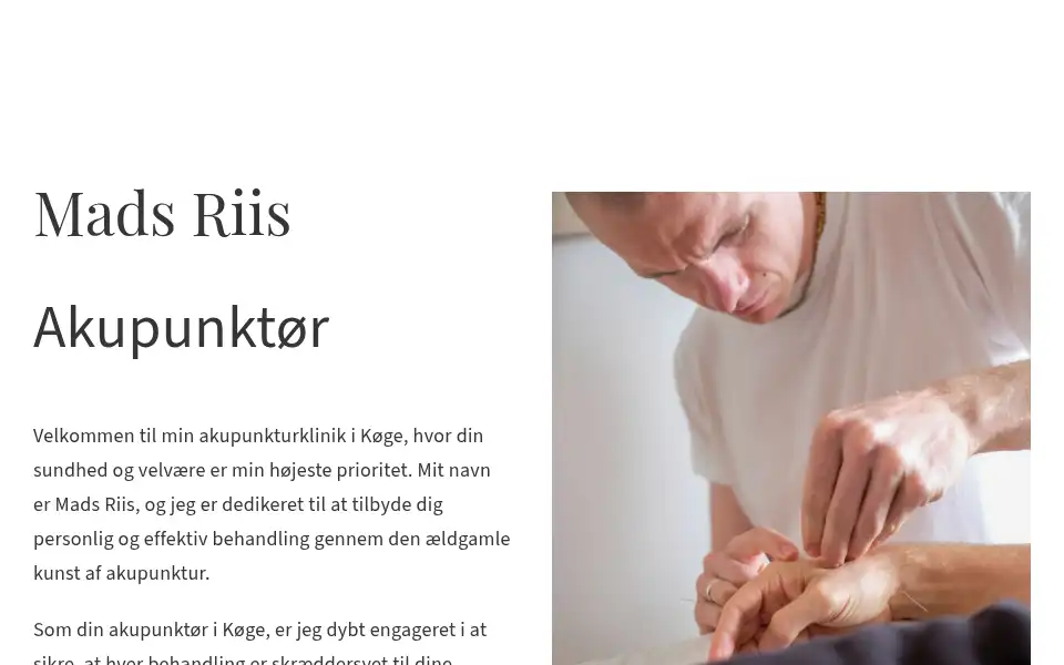 Screenshot of akupunktur-mads.dk