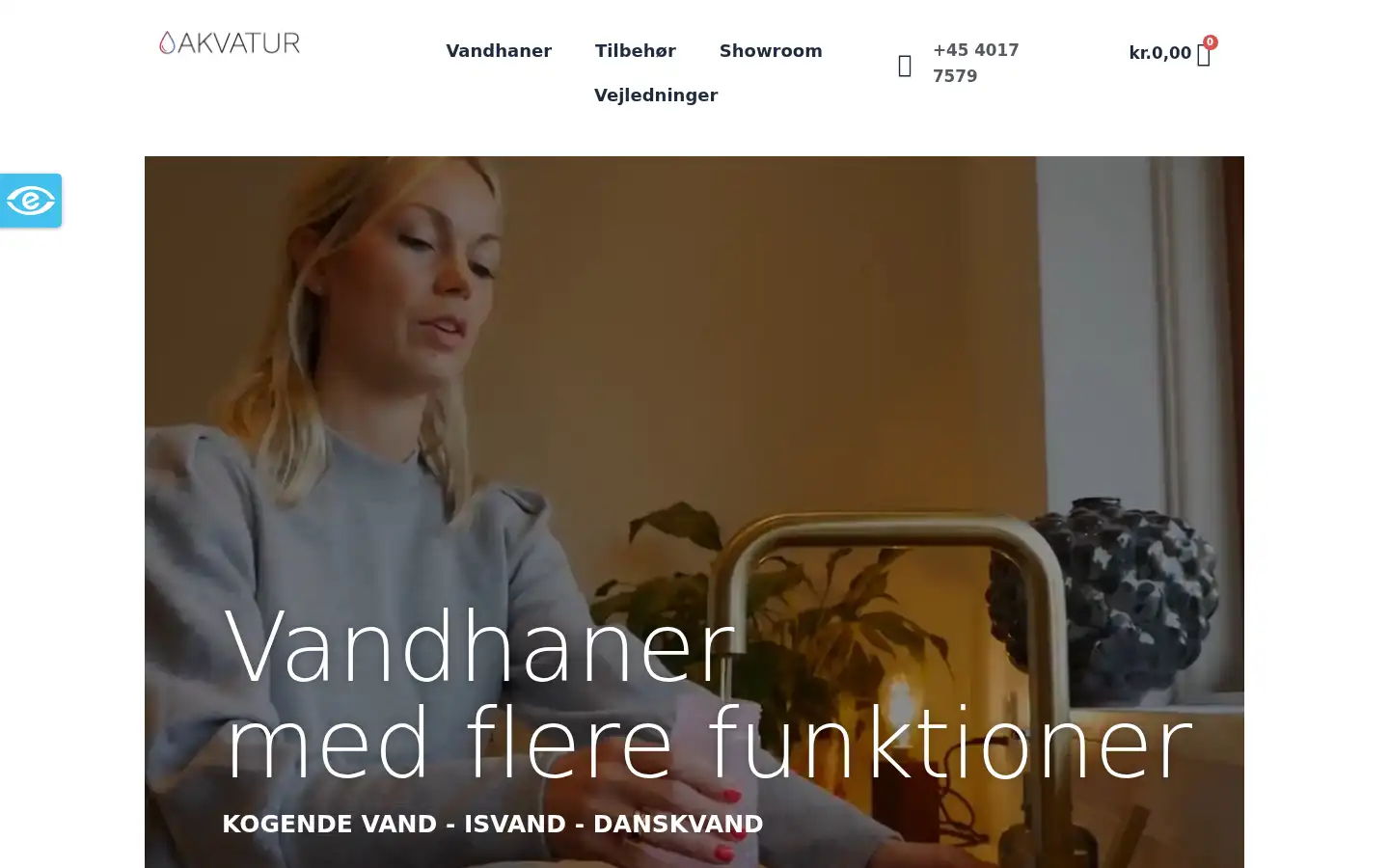 Screenshot of akvatur.dk