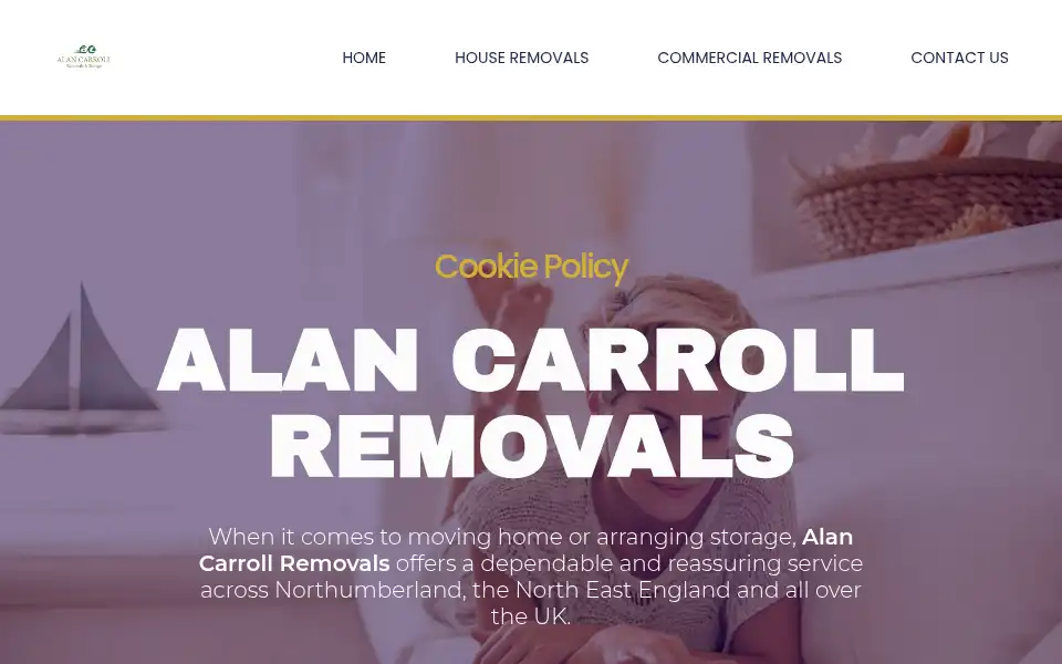 Screenshot of alancarrollremovals.co.uk