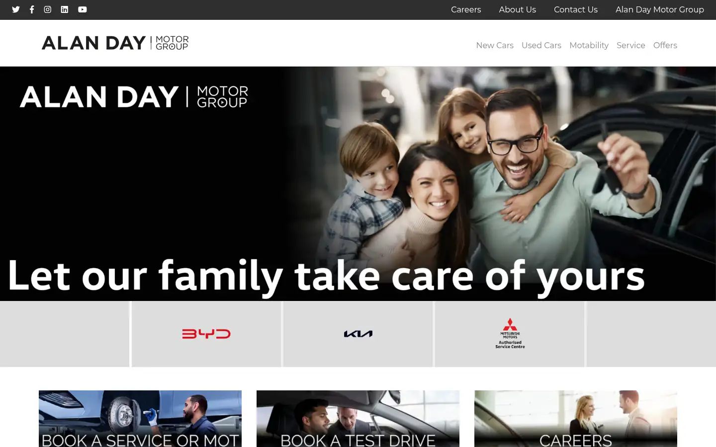 Screenshot of alandaygroup.co.uk