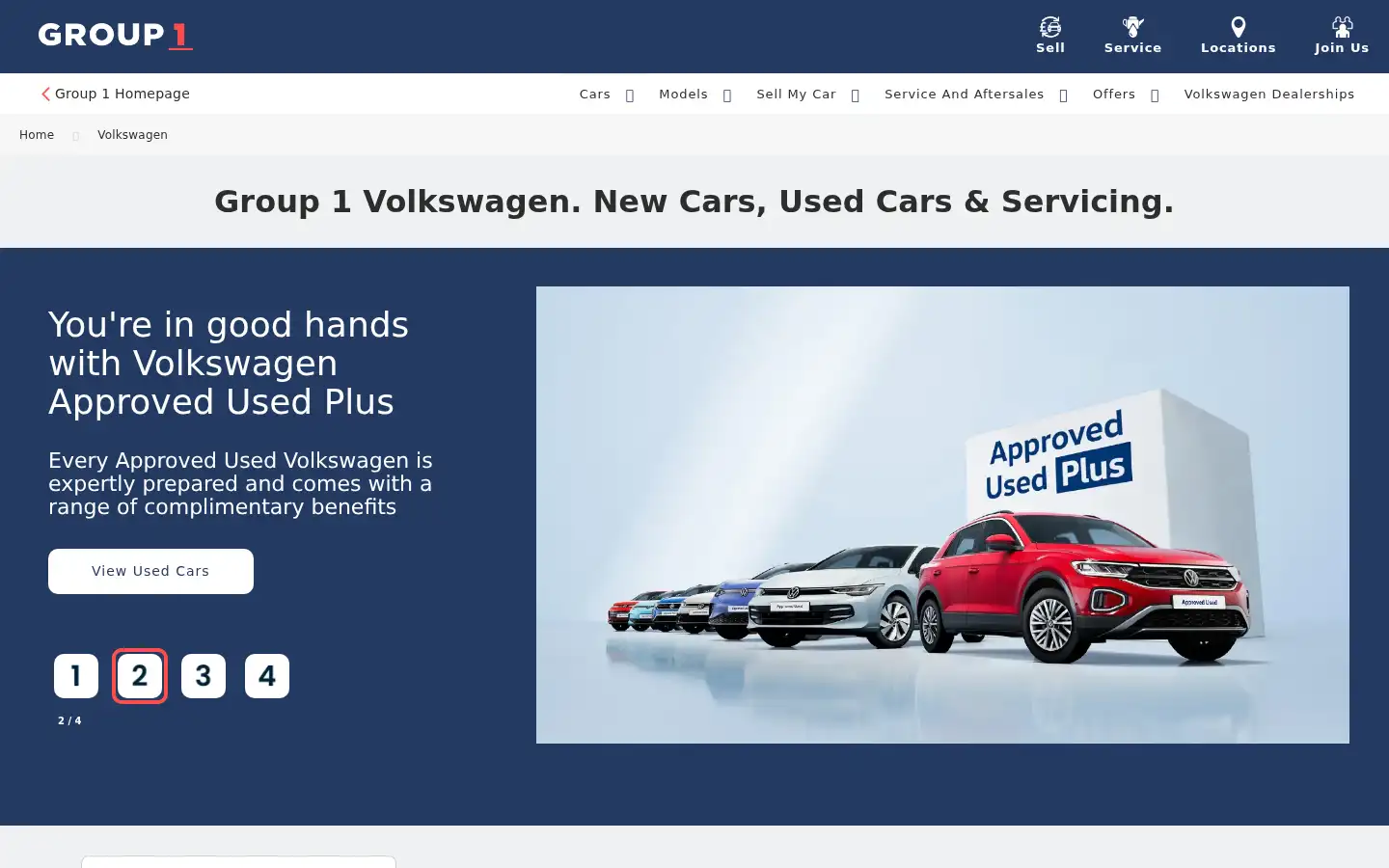 Screenshot of alandayvw.co.uk