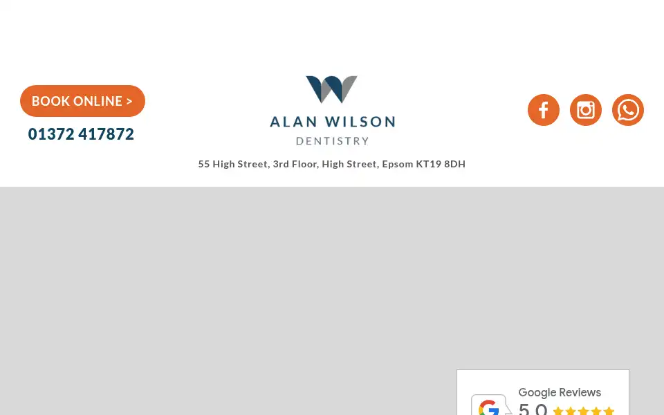 Screenshot of alanwilsondentistry.co.uk