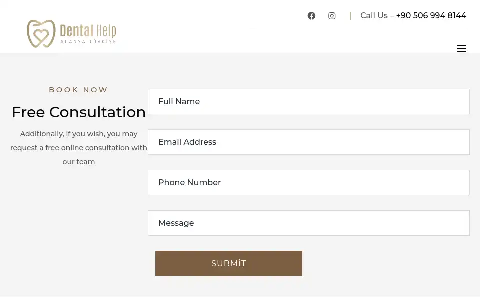 Screenshot of alanyadentalhelp.com