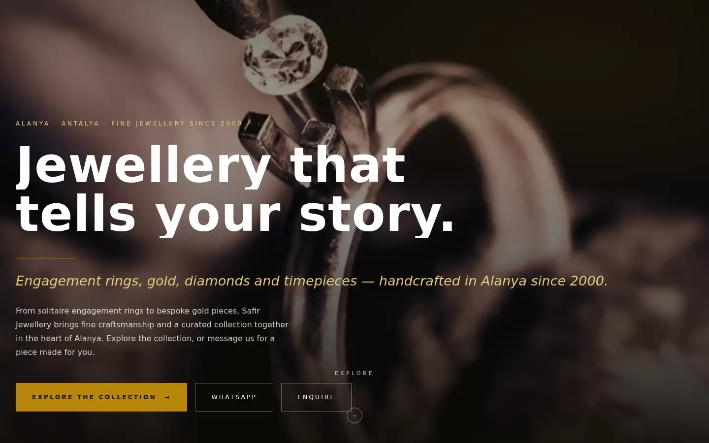 Screenshot of alanyajewelry.com