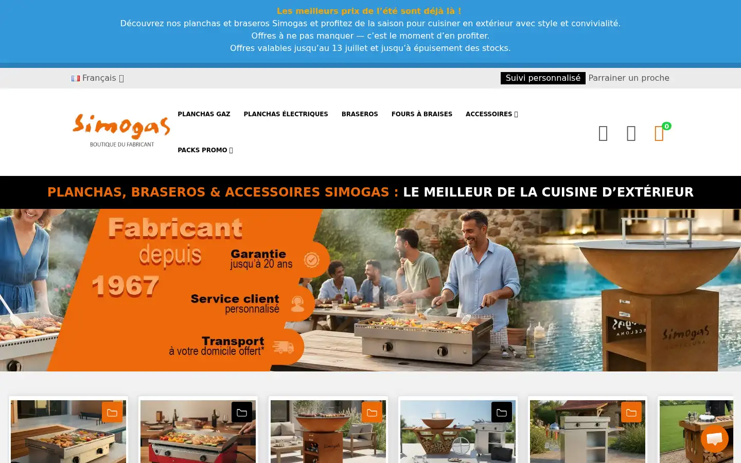 Screenshot of alaplancha.net