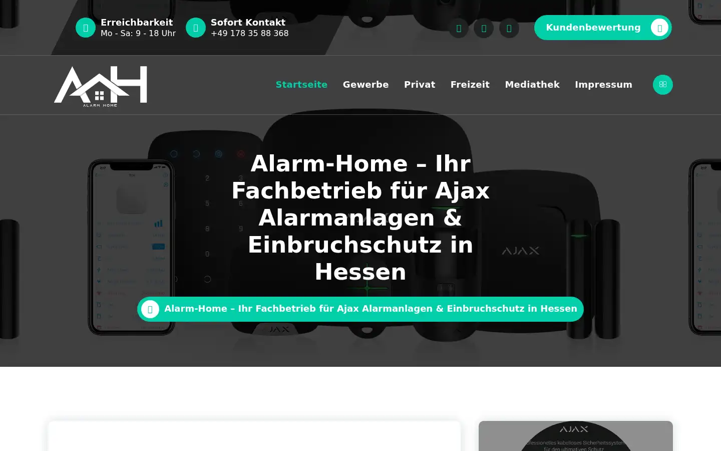 Screenshot of alarm-home.de