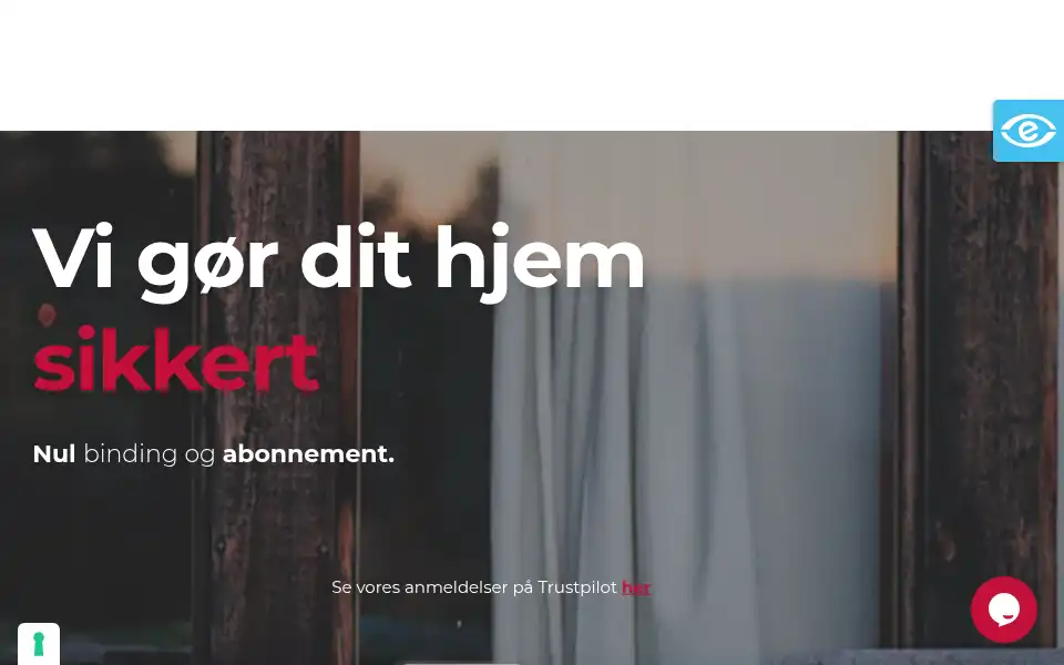 Screenshot of alarm365.dk