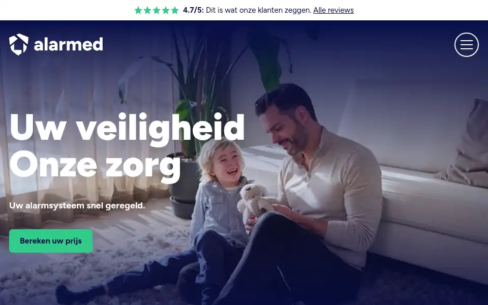 Screenshot of alarmed.nl