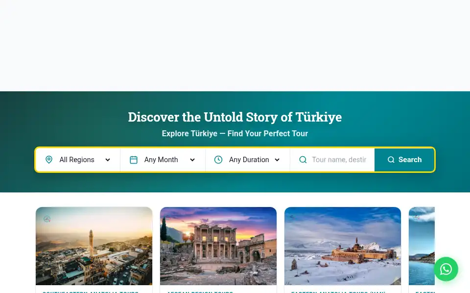 Screenshot of alatourqo.com