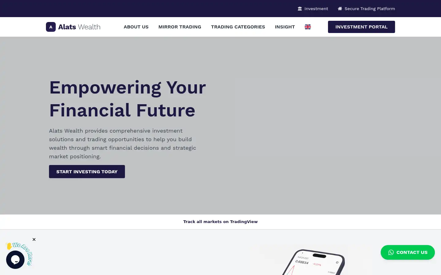 Screenshot of alatswealthmanagement.com