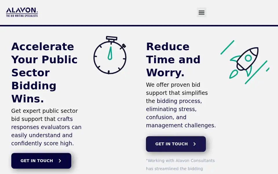 Screenshot of alavon.co.uk