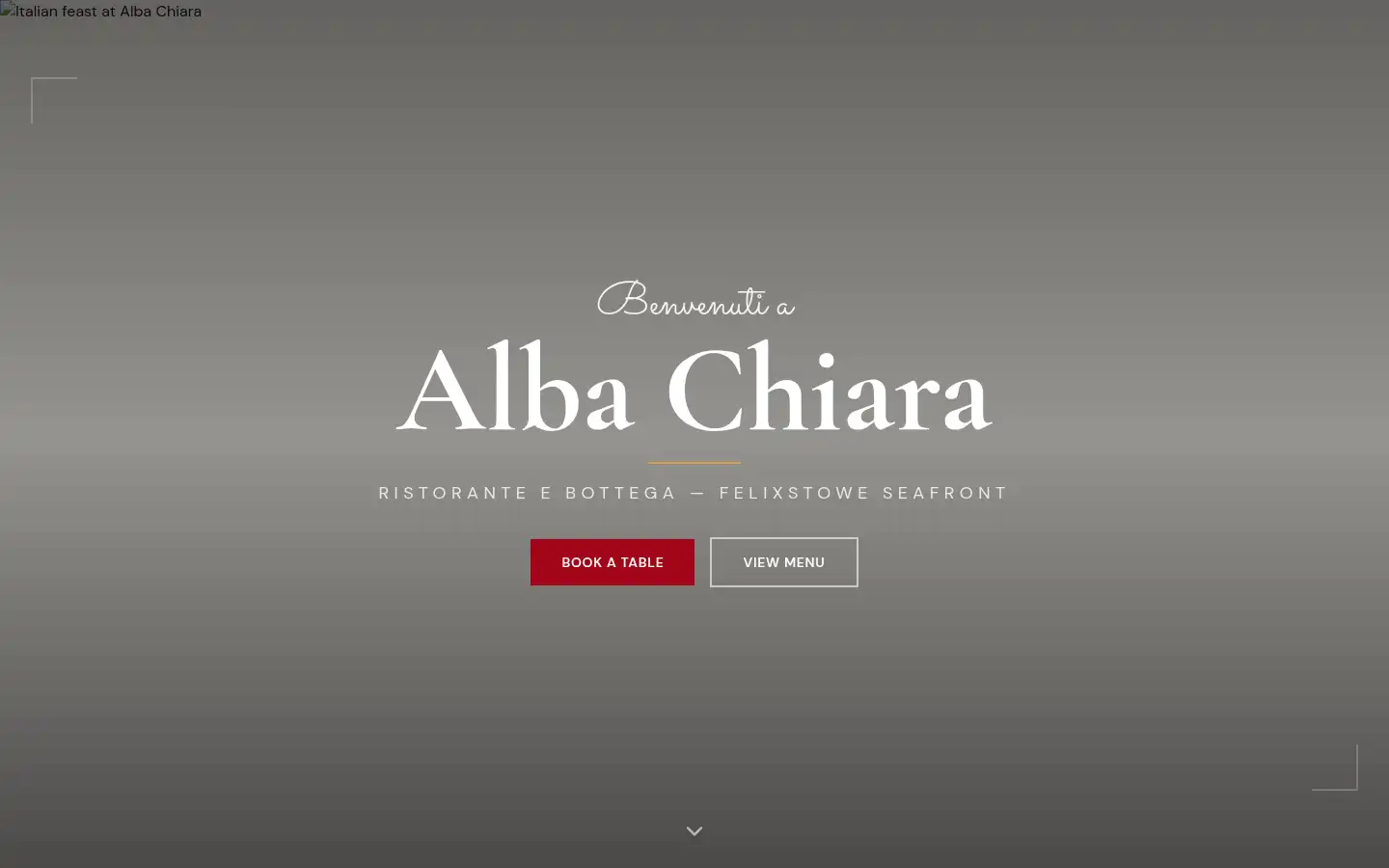 Screenshot of albachiara.co.uk