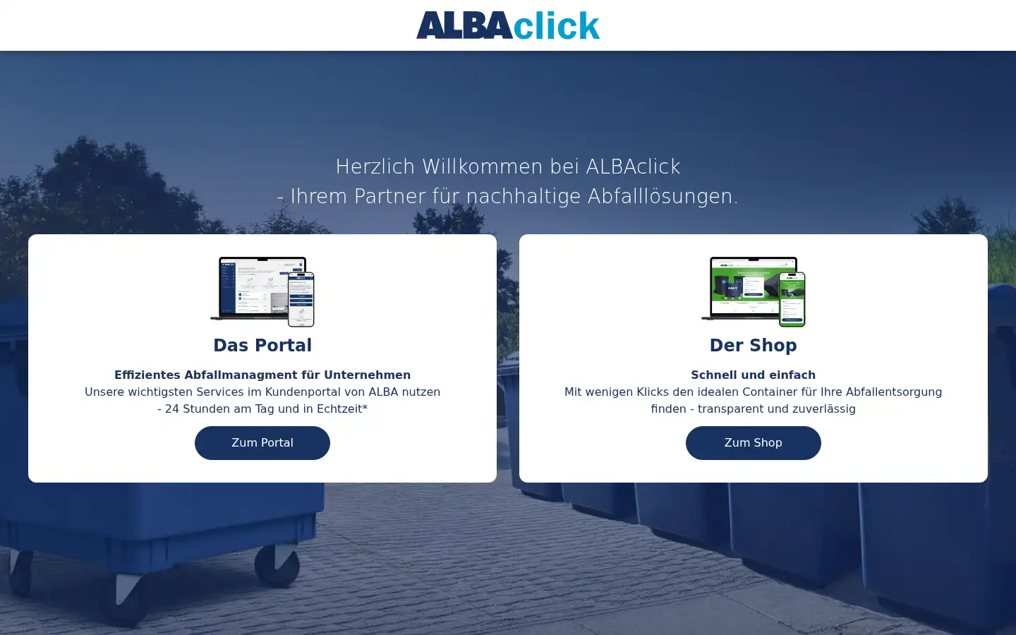Screenshot of albaclick.de