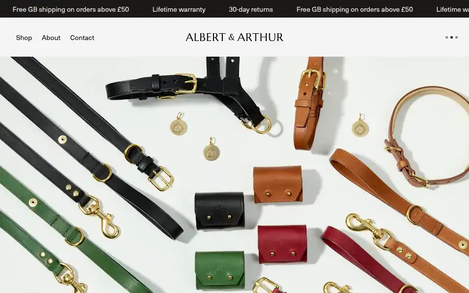 Screenshot of albert-arthur.com