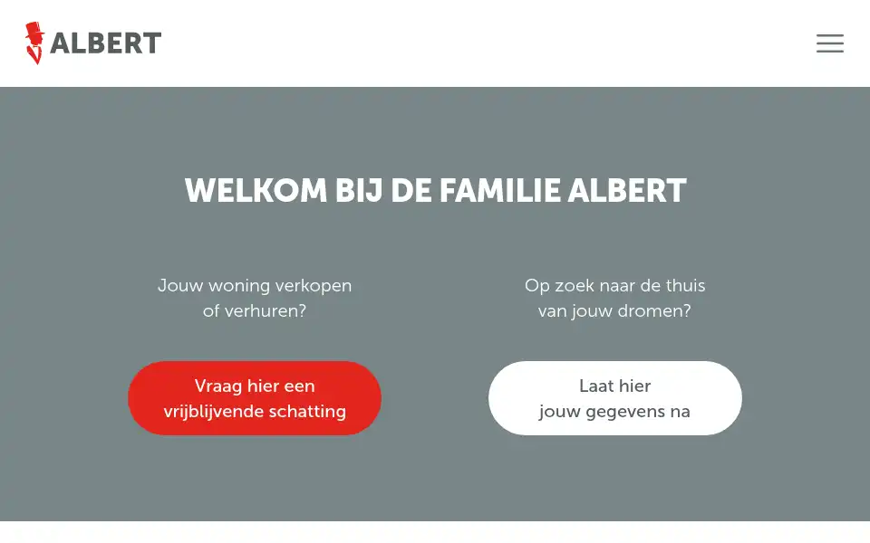 Screenshot of albert.immo