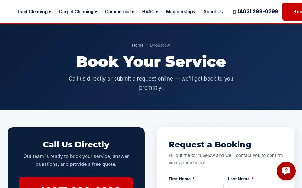 Screenshot of albertahomeservices.com