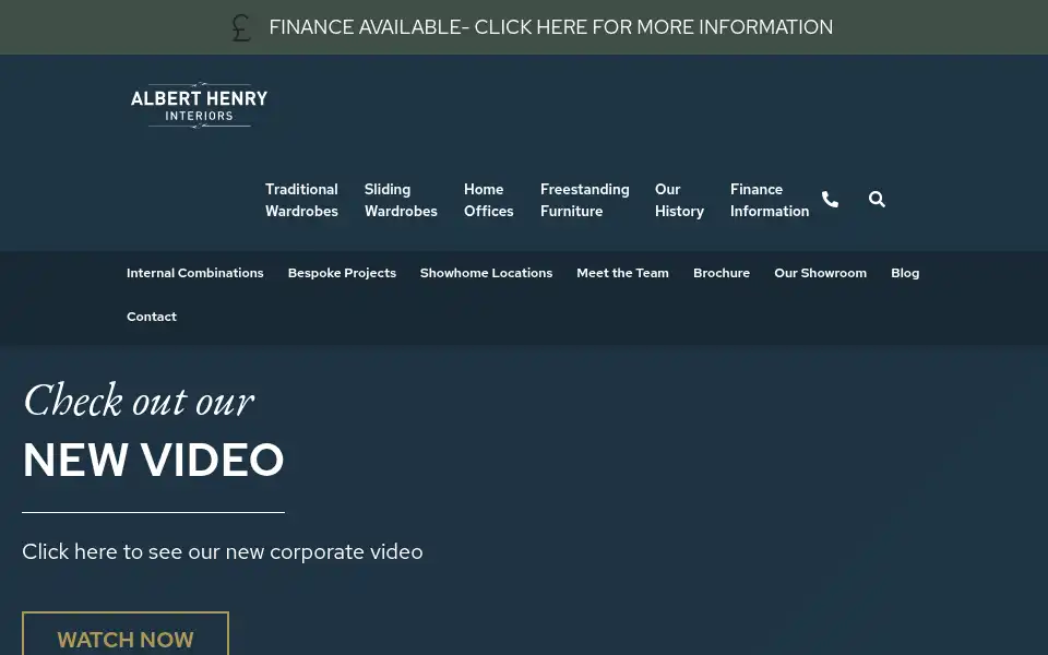 Screenshot of alberthenryinteriors.co.uk