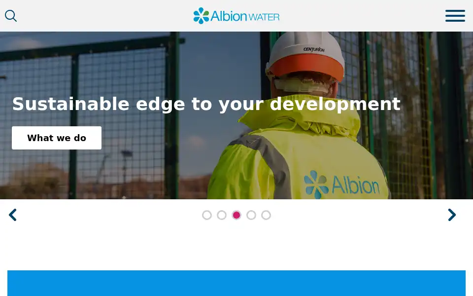 Screenshot of albionwater.co.uk