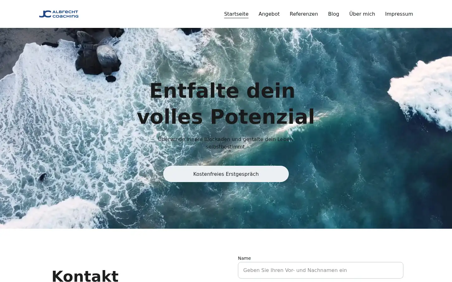 Screenshot of albrechtnlp.com
