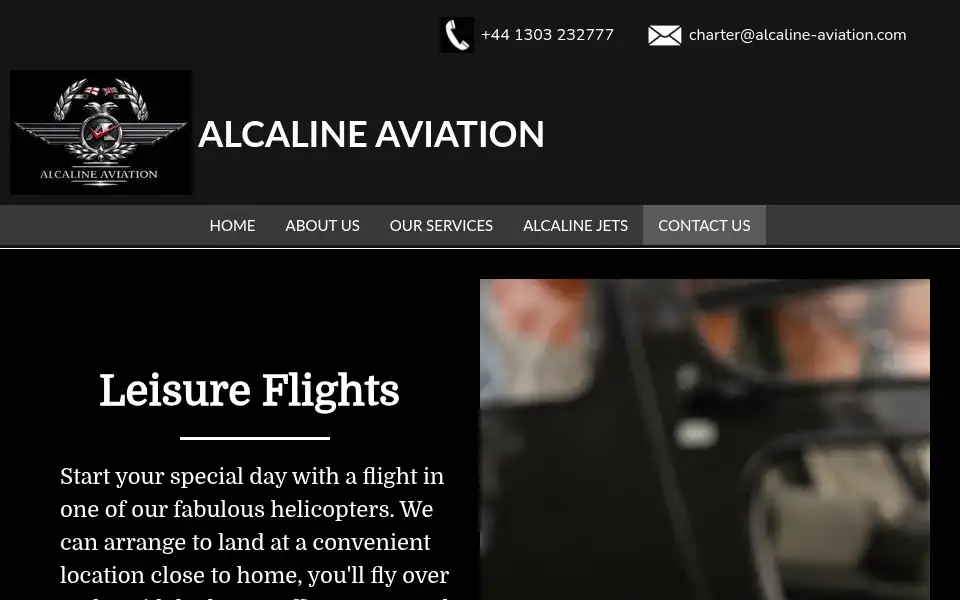 Screenshot of alcaline-aviation.com