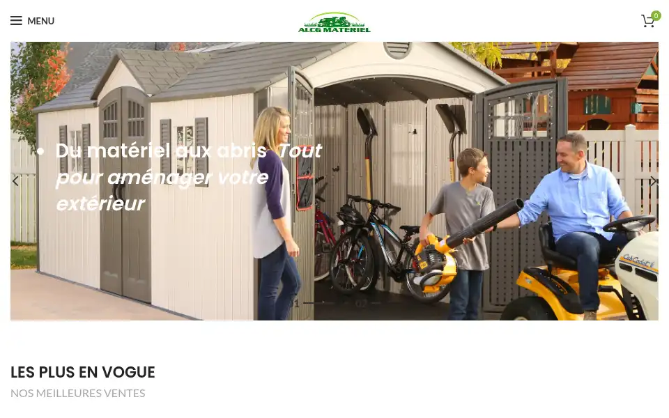 Screenshot of alcg-materiel.com