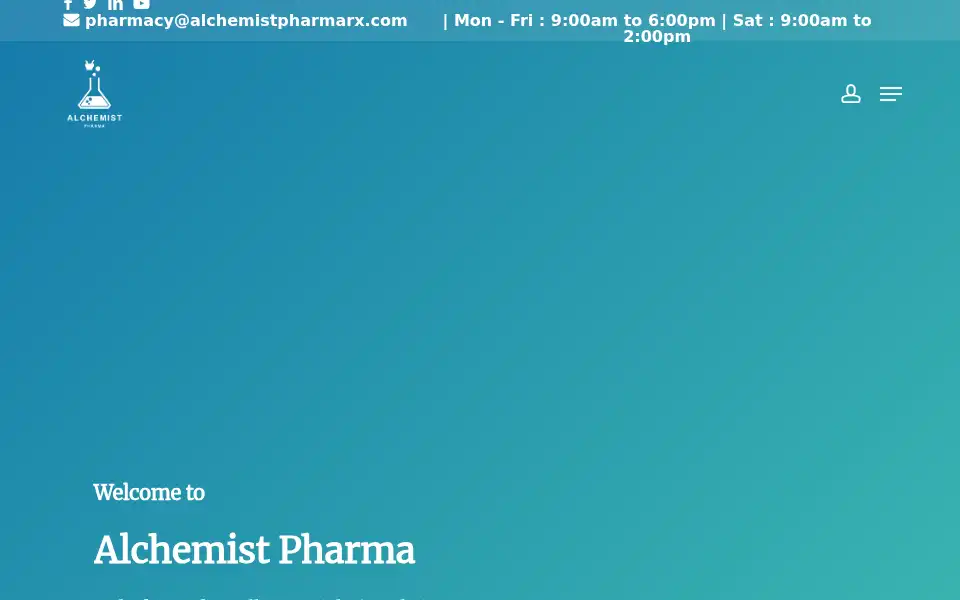 Screenshot of alchemistpharmarx.com
