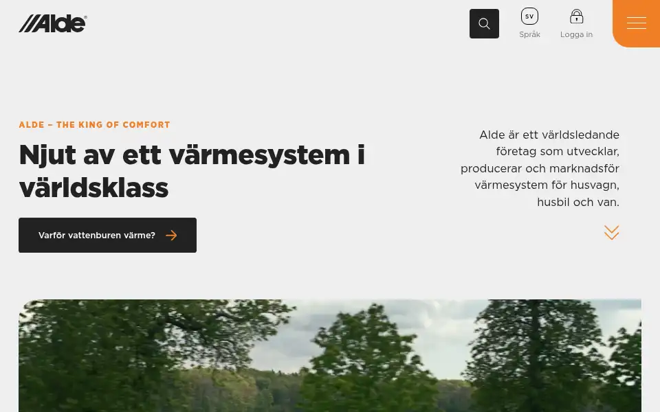 Screenshot of alde.co.uk