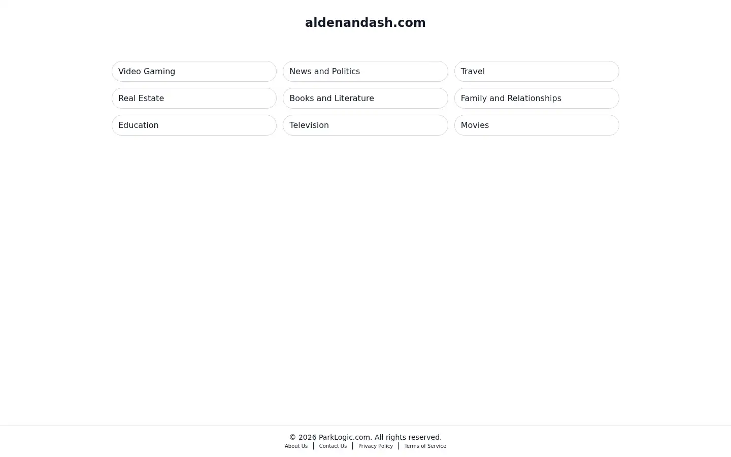 Screenshot of aldenandash.com